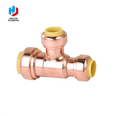 Tee in rame a innesto